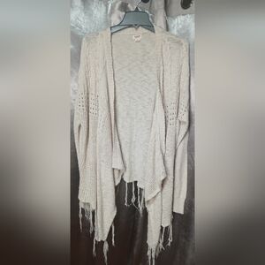 Mossimo Supply Co. Cream Women's Cardigan Size XL